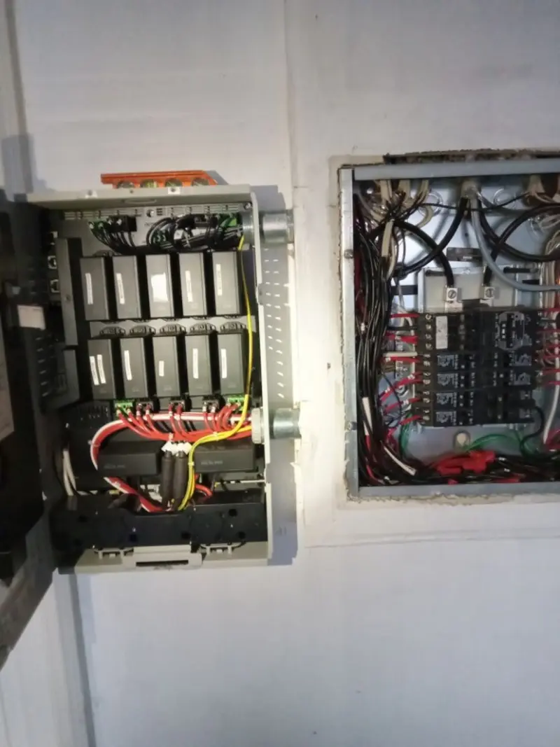 Electrical panel upgrade completed for Security Camera Wiring in Kronenwetter